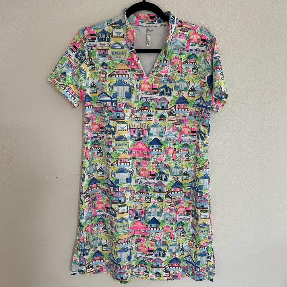 Lulu B Bright House print dress